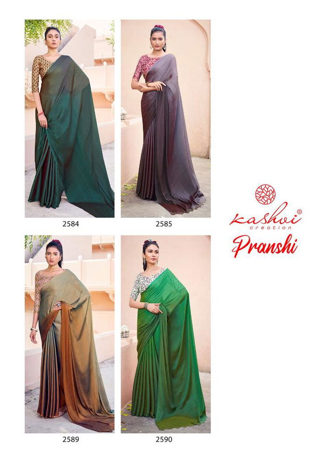 Kashvi Pranshi Designer Printed Fancy Wear Latest Saree Collection